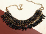 Beaded Multicolour Choker Necklace in Indian Jewellery Style