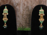 Handcrafted Metal Dangle Earrings in Indian Style