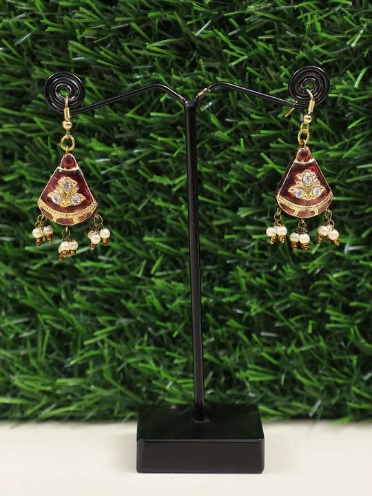 Handcrafted Metal Designer Earrings in Indian Style