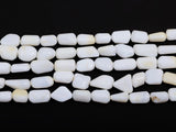 White Marble Opal Nugget Necklace String