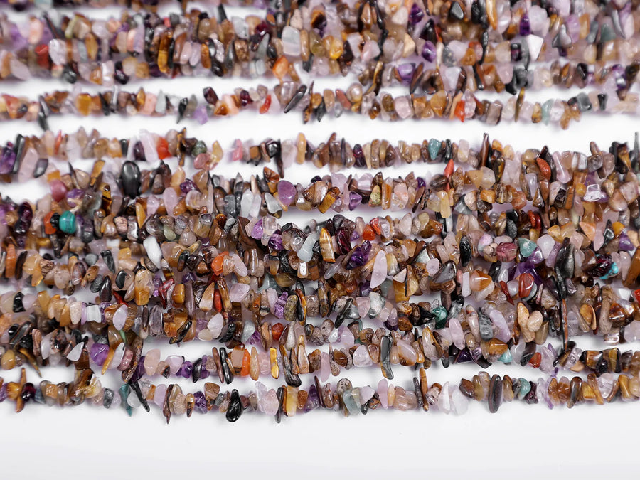 Multicolour Gemstone Chips String of Beads