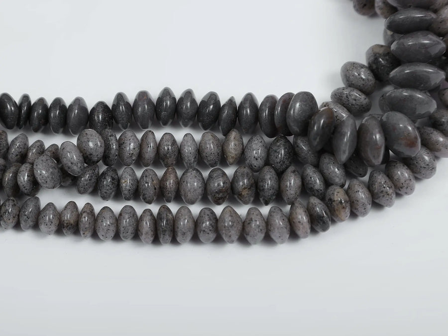 Grey Opal Nugget Beaded Necklace String