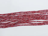 Semi-Precious Gemstone Round Tube Beads, One String