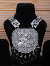 Goddess Durga Sterling Silver Necklace