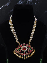 Multi-Stone Sterling Silver Necklace with Unique Design
