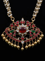 Multi-Stone Sterling Silver Necklace with Unique Design