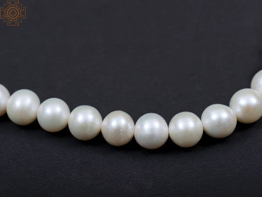 White Pearl Beads Necklace String