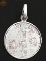 Navgraha Shanti Yantra Sterling Silver Pendant