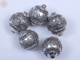 Sterling Silver Beaded Necklace Set of Five Pieces