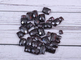Faceted Garnet Beaded Necklace Set of Ten Pieces