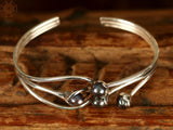 Layered Black Pearl Sterling Silver Bracelet