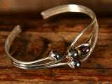 Layered Black Pearl Sterling Silver Bracelet
