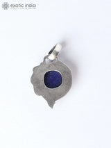 Circular Lapis Lazuli Sterling Silver Pendant
