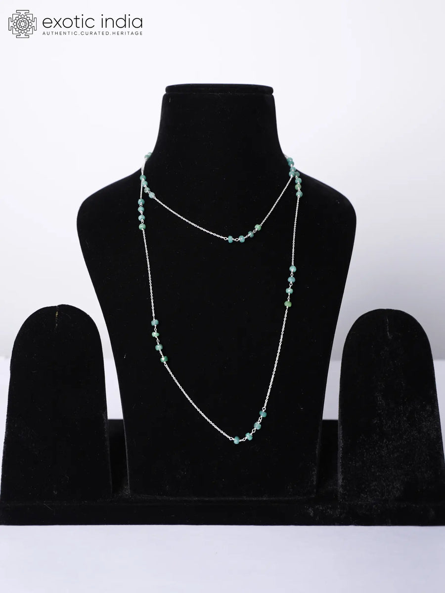 Lapis Lazuli Faceted Gemstone Sterling Silver Necklace