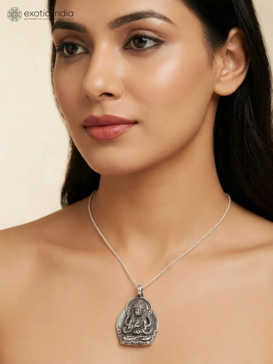 Lord Karttikeya and Ayyappan Double Sided Silver Pendant