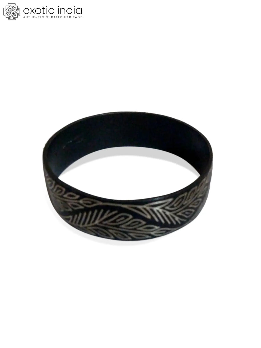 Birdi Motif Gunmetal and Silver Bracelet