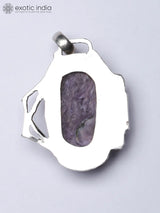 Charoite Cabochon Sterling Silver Pendant