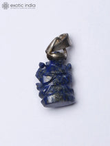 Lapis Lazuli Lord Ganesha Sterling Silver Pendant