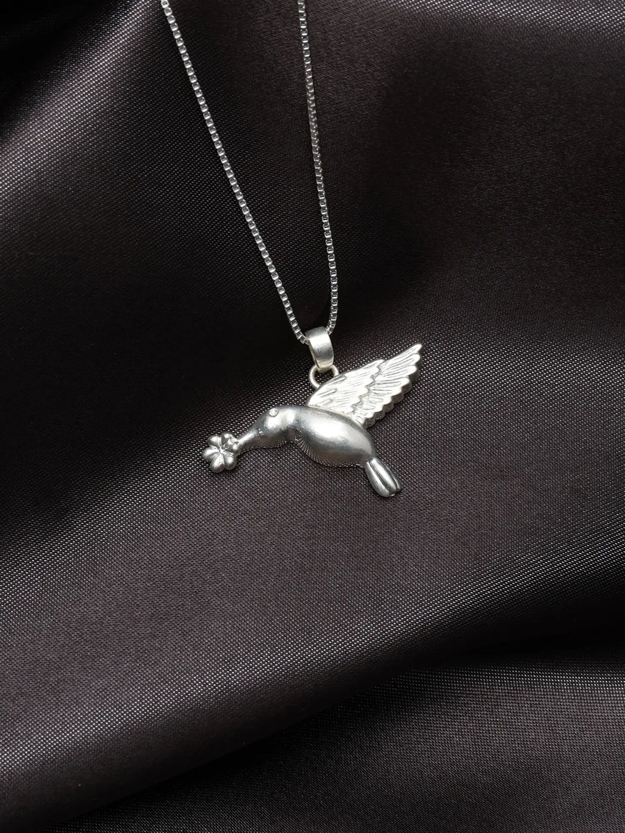 Hummingbird Sterling Silver Pendant