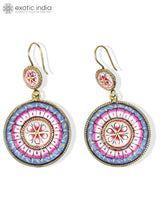 Mandala Art Sterling Silver Earrings