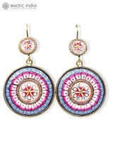 Mandala Art Sterling Silver Earrings