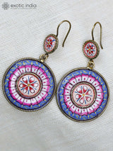 Mandala Art Sterling Silver Earrings
