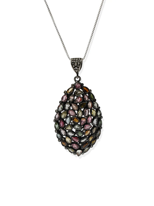 Tourmaline Sterling Silver Pendant