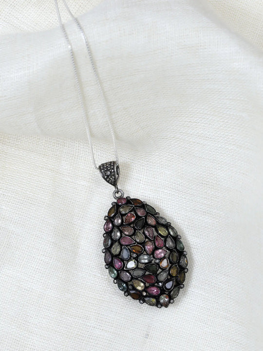 Tourmaline Sterling Silver Pendant