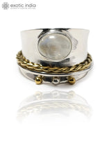 Rainbow Moonstone Sterling Silver Ring