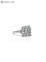 Faceted Blue Topaz Sterling Silver Ring