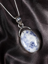 Oval Sodalite Sterling Silver Pendant
