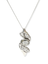 Faceted Oval Gemstone Sterling Silver Pendant