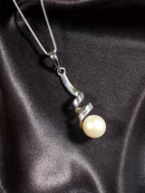 Twisted Pearl Sterling Silver Pendant