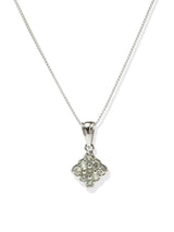 Faceted Sapphire Sterling Silver Pendant