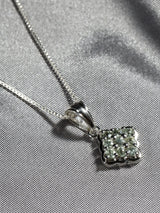 Faceted Sapphire Sterling Silver Pendant