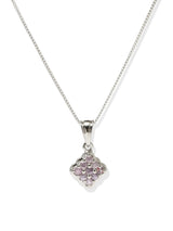 Faceted Sapphire Sterling Silver Pendant