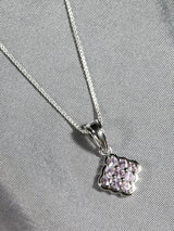 Faceted Sapphire Sterling Silver Pendant
