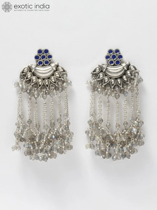 Labradorite Sterling Silver Shower Drop Earrings