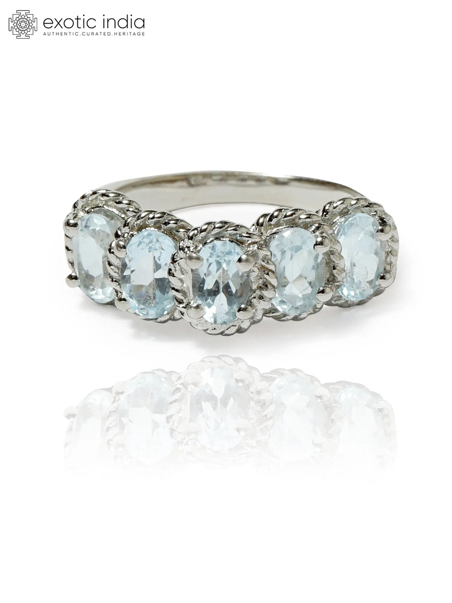 Blue Topaz Sterling Silver Ring