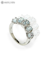 Blue Topaz Sterling Silver Ring