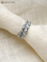 Blue Topaz Sterling Silver Ring