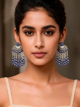 Lapis Lazuli Sterling Silver Shower Earrings