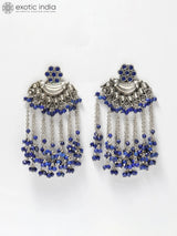 Lapis Lazuli Sterling Silver Shower Earrings
