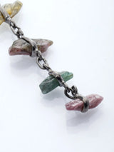 Tourmaline Chip Sterling Silver Dangle Earrings