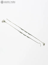 Green Onyx Sterling Silver Anklet