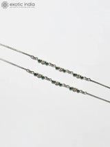 Green Onyx Sterling Silver Anklet