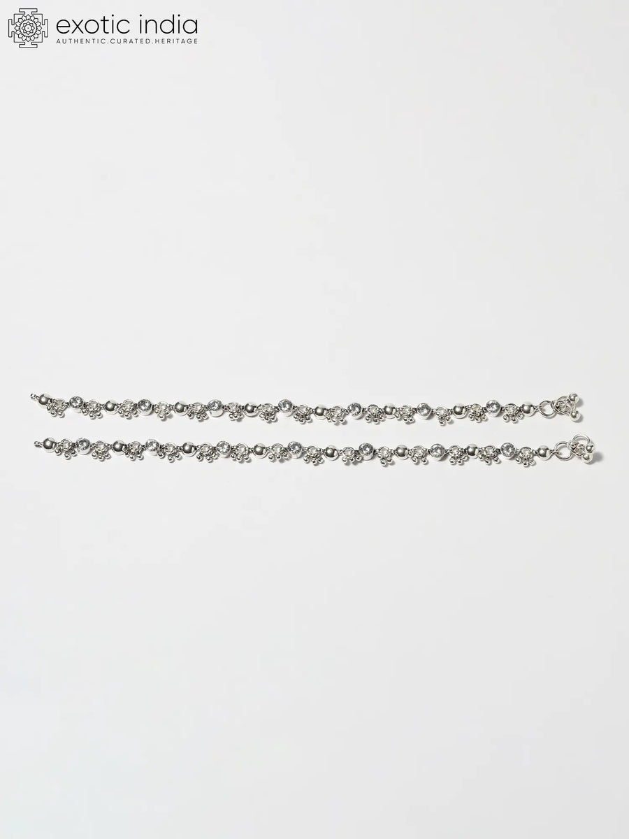 Sterling Silver Cubic Zirconia Anklet