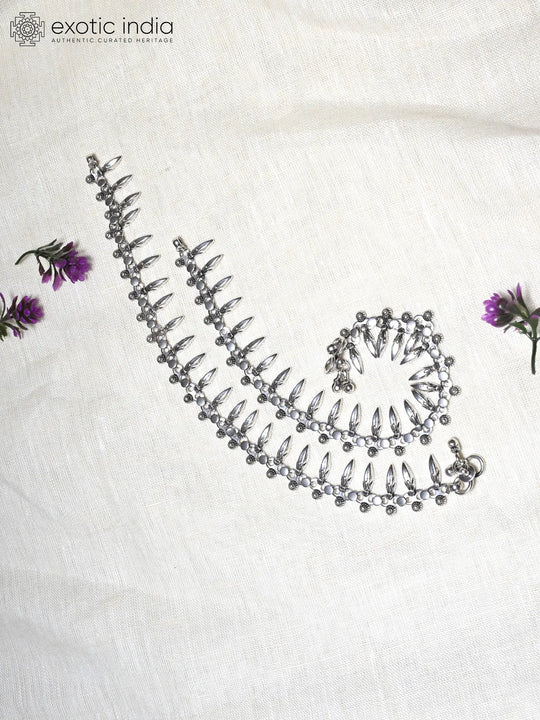 Sterling Silver Anklet with Traditional Filigree Detail