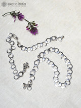 Circular Link Sterling Silver Chain Anklet