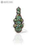 Royston Turquoise Adjustable Sterling Silver Ring